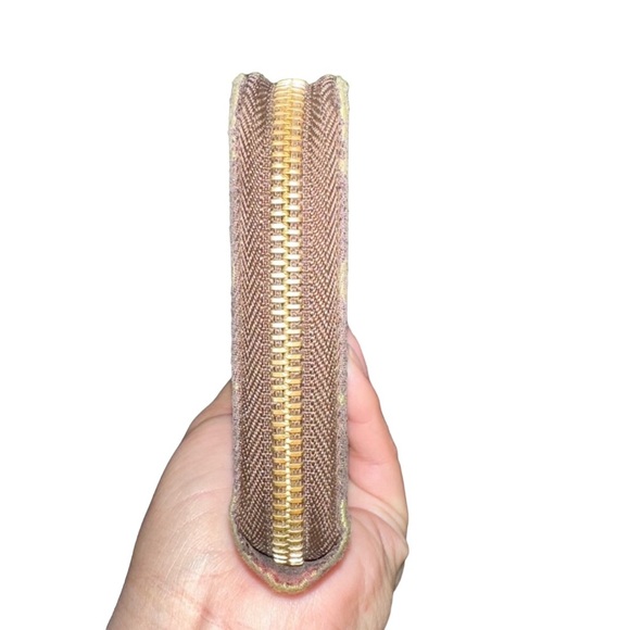 Louis Vuitton Mini Lin Ebene Zippy Wallet w/ COA - Picture 5 of 9